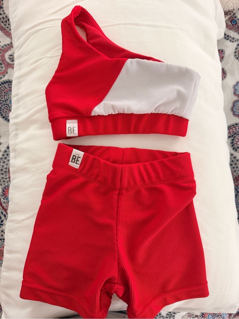 Simply Be Red and White Kids Matching dance set